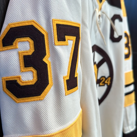 Patrice Bergeron adidas Boston Bruins Captain Patch Primegreen Authentic Jersey - Picture 6 of 8